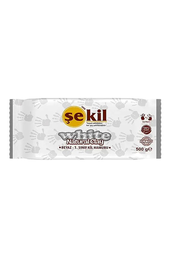 Şekil Kil Hamuru Beyaz 500 gr - 1
