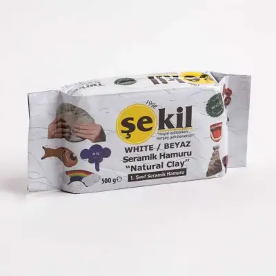 Şekil Kil Hamuru Beyaz 500 gr - Şekil