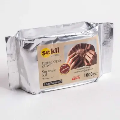 Şekil Kil Hamuru Kahverengi 1 kg - Şekil