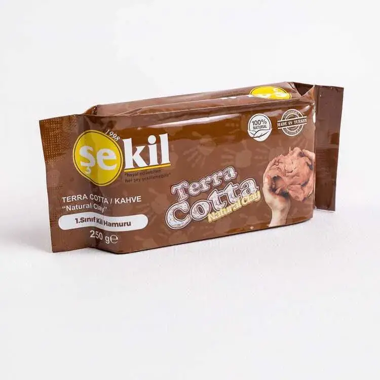 Şekil Kil Hamuru Kahverengi 250 Gr - 1