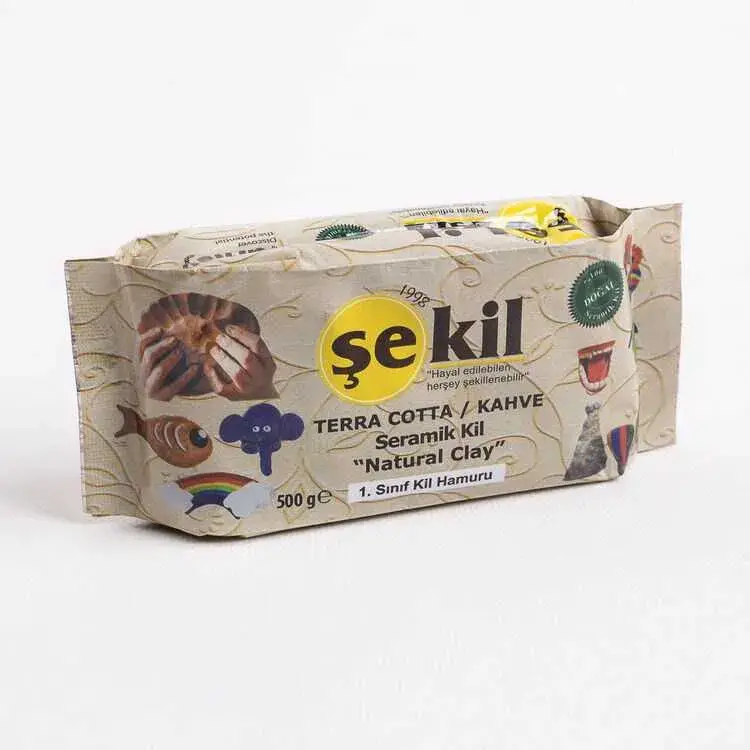Şekil Kil Hamuru Kahverengi 500 Gr - 1