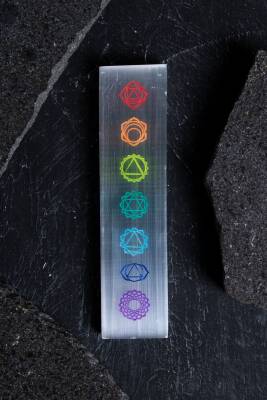 Selenit 7 Çakra Enerji Plakası (S.K.230) - 3