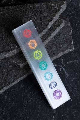 Selenit 7 Çakra Enerji Plakası (S.K.230) - 4