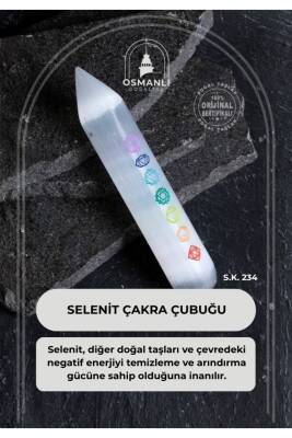 Selenit Çakra Çubuğu (S.K.224) - Osmanlı Doğal Taş