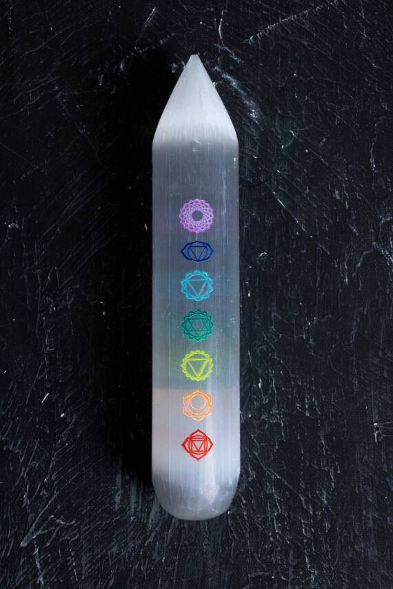 Selenit Çakra Çubuğu (S.K.224) - 2