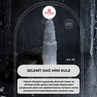 Selenit Dağ Mini Kule (S.K 211) - Doğal Taş (1)