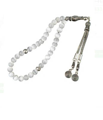 Selenit Doğal Taş Tesbih 33lük - 6mm - Osmanlı Doğaltaş