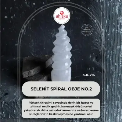 Selenit Spiral Obje no.2 (S.K.216) - Doğal Taş (1)