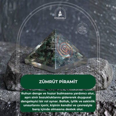 Seritifikalı zümrüt Piramit - 2