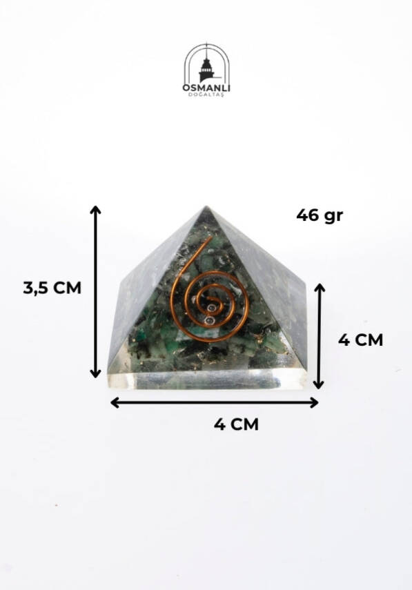 Seritifikalı zümrüt Piramit - 6