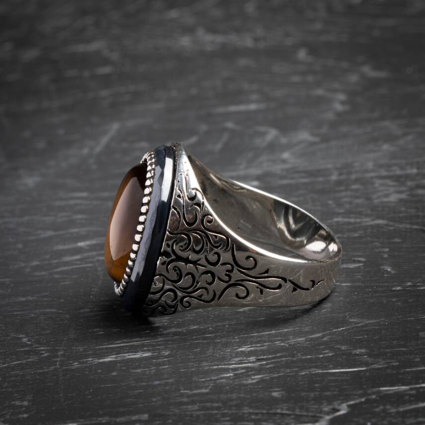 Sertifikalı 3-8 mm Silindir Kesim Kehribar Tesbih - 3