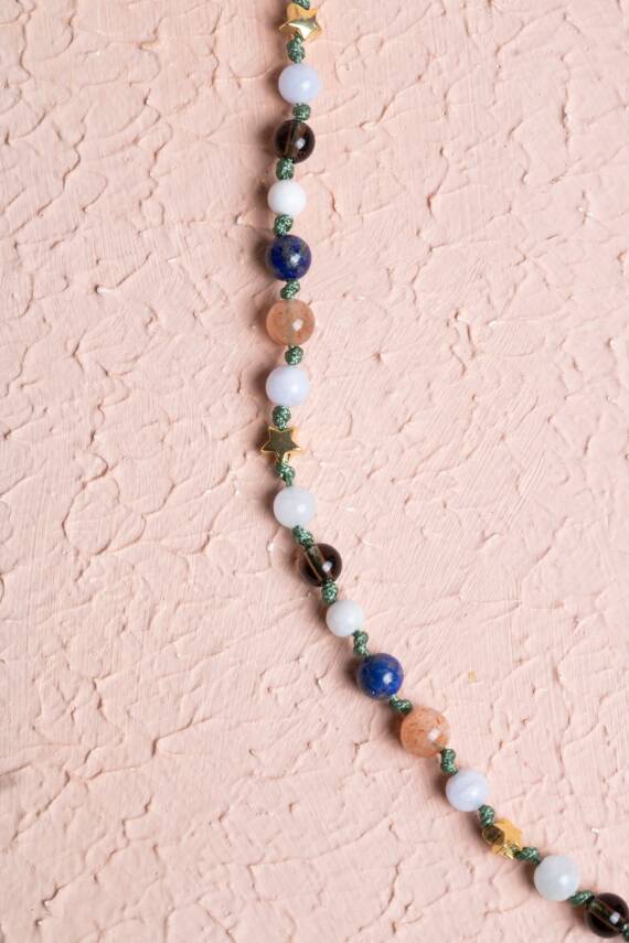 Sertifikalı 5-10 mm Silindir Kesim 20,25 gr Gold Eskitme Kaplamalı Gümüş İmame ve Püsküllü Kehribar Tesbih - 4