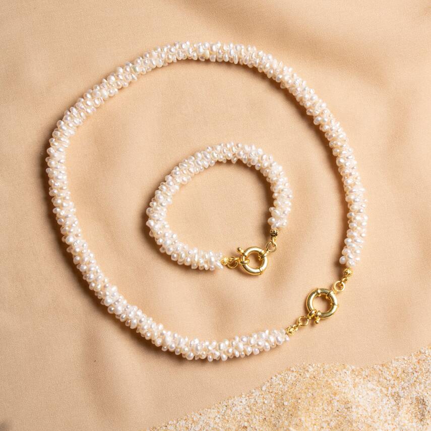 Sertifikalı 7-8 mm Silindir Kesim Gold Eskitme Kaplamalı Gümüş İmame ve Püsküllü Kehribar Tesbih - 1