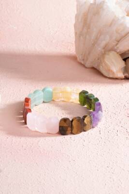 Sertifikalı 7 Çakra Doğal Taş Bileklik - Osmanlı Doğaltaş