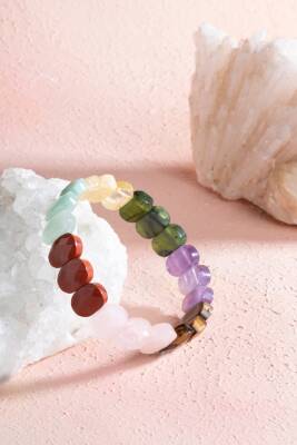 Sertifikalı 7 Çakra Doğal Taş Bileklik - 2