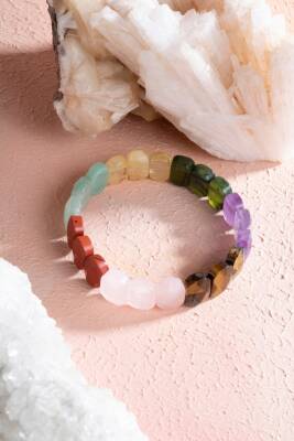 Sertifikalı 7 Çakra Doğal Taş Bileklik - 3