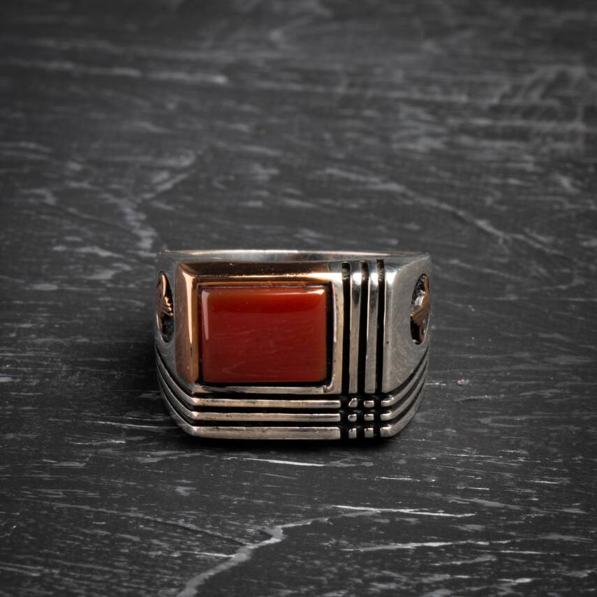 Sertifikalı 7 mm Küre Kesim Gold Eskitme Kaplamalı Gümüş İmame ve Püsküllü Kehribar Tesbih - 13,02 gr - 3