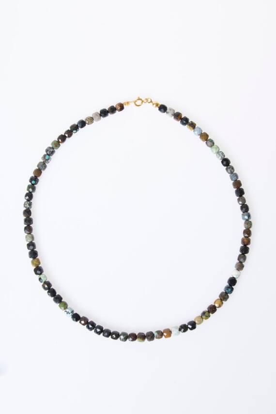 Sertifikalı Afrika Turkuaz Doğal Taş Kolye (SK:247) - 6