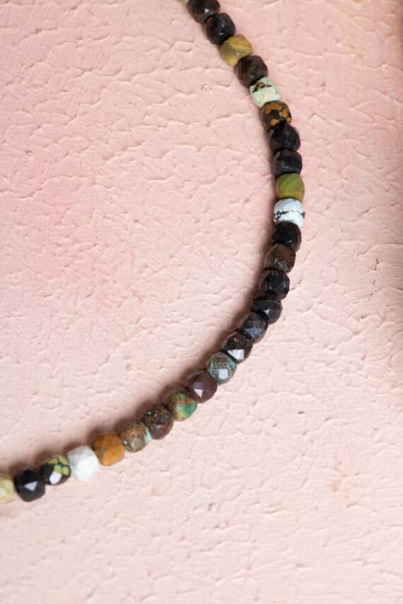 Sertifikalı Afrika Turkuaz Doğal Taş Kolye (SK:247) - 5