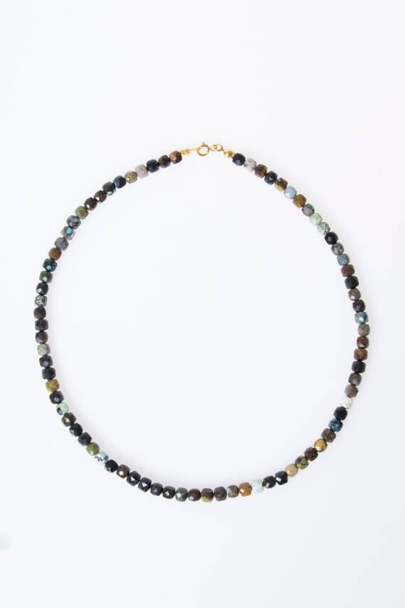 Sertifikalı Afrika Turkuaz Doğal Taş Kolye (SK:247) - 6