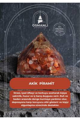 Sertifikalı Akik Piramit - Osmanlı Doğal Taş