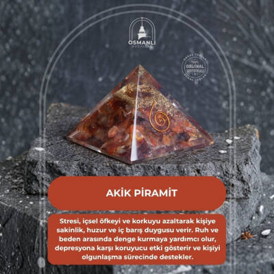 Sertifikalı Akik Piramit - 2