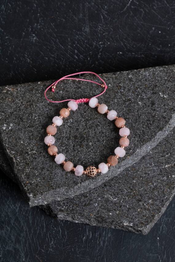 Sertifikalı Akik ve Hematit Doğaltaş Bileklik - 2