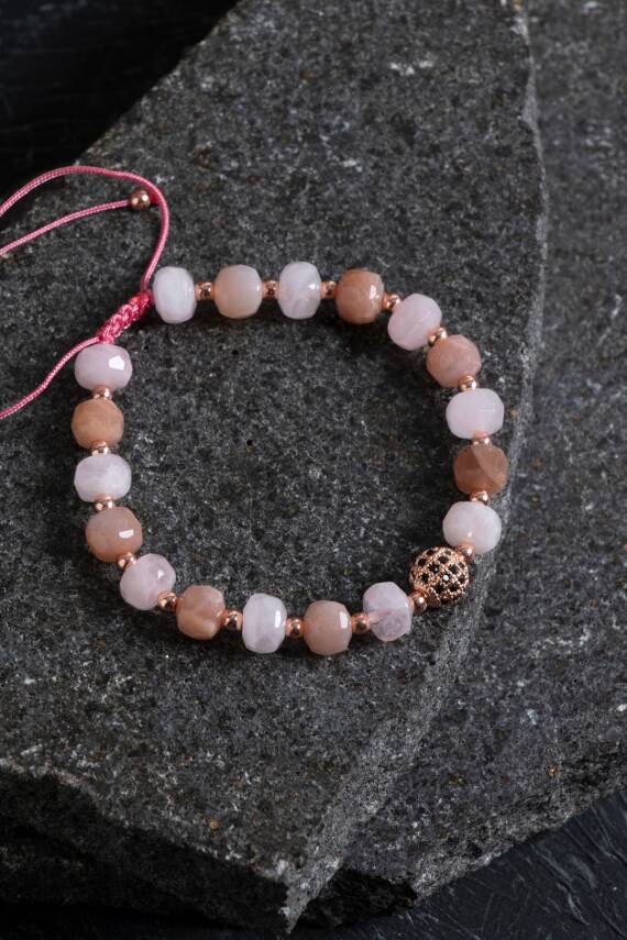 Sertifikalı Akik ve Hematit Doğaltaş Bileklik - 3