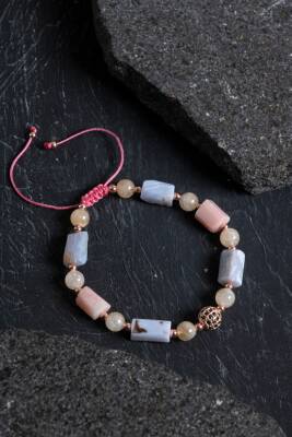 Sertifikalı Akik ve Sitrin Doğaltaş Bileklik - Osmanlı Doğaltaş