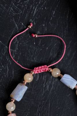 Sertifikalı Akik ve Sitrin Doğaltaş Bileklik - 3