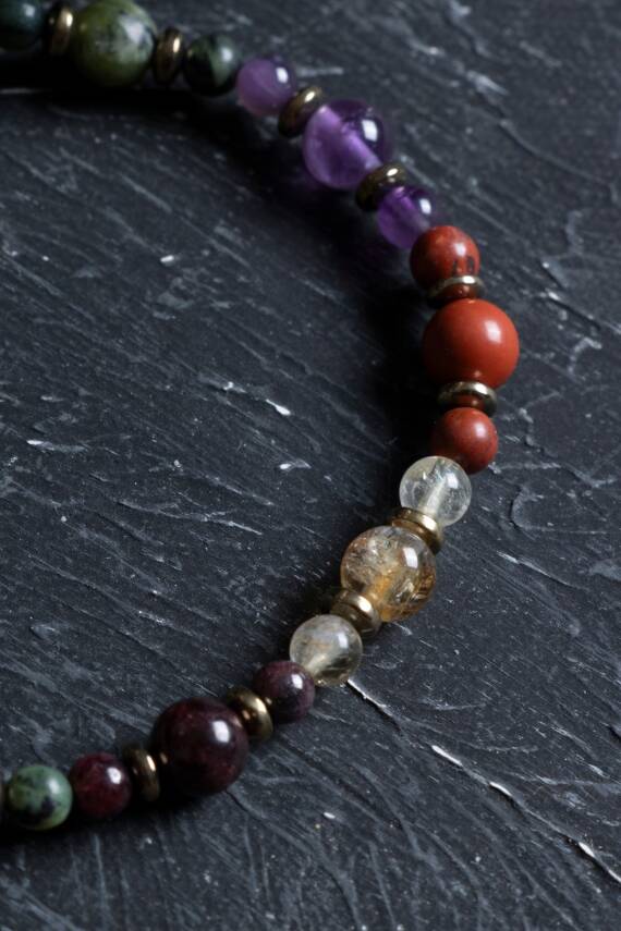 Sertifikalı Akrep Burcu Doğal Taş Bileklik (SK:260) - 3