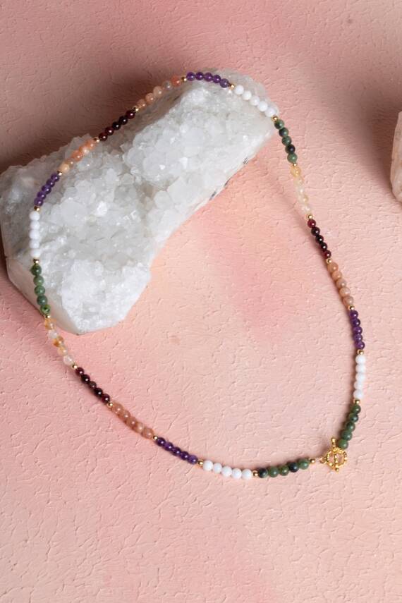 Sertifikalı Akrep Burcu Doğal Taş Kolye - 5