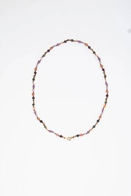 Sertifikalı Akrep Burcu Gümüş Yıldızlı Doğal Taş Kolye - 5