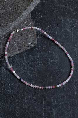 Sertifikalı Akuamarin, Turuncu Aventurin Gümüş Kapama Doğal Taş Kolye - 3