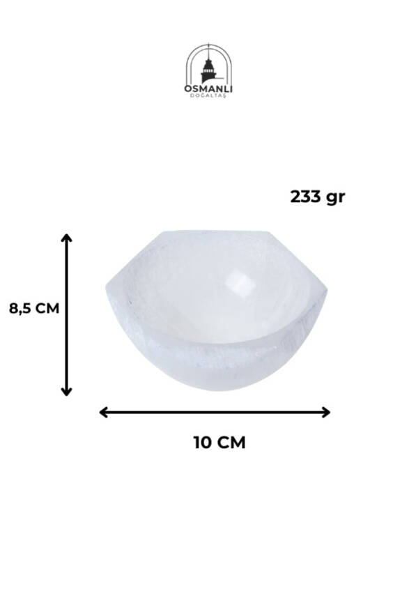 Sertifikalı Altıgen Selenit Tabak - 6