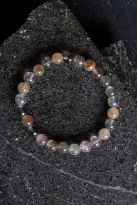 Sertifikalı Altın Rutilli Kuvars Doğal Taş Bileklik (SK:169) - Osmanlı Doğal Taş