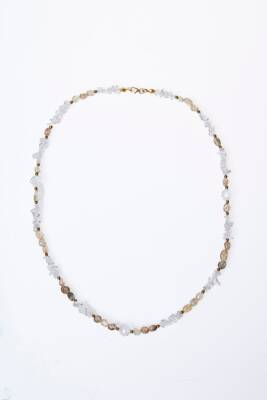 Sertifikalı Altın Rutilli Kuvars, Kuvars, Hematit Doğal Taş Kolye (SK:023) - 6