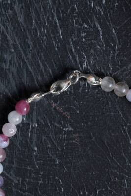 Sertifikalı Ametist Doğal Taş Kolye - 2