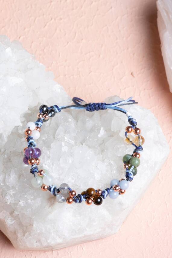 Sertifikalı Ametist Doğal Taşlı Tasarım Sallantılı Gümüş Küpe - 1