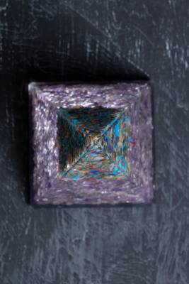 Sertifikalı Ametist & Genel Çakra Ağaçlı Piramit - 3