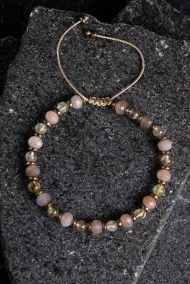 Sertifikalı Ametist, Turkuaz ve Sitrin Doğal Taş Makrome Bileklik (SK:161) - Osmanlı Doğal Taş