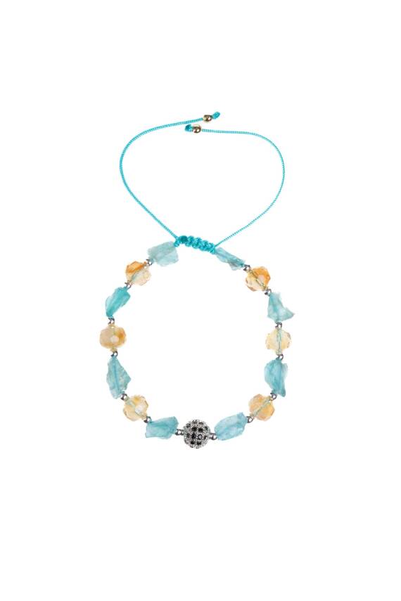 Sertifikalı Ametist ve Pembe Kuvars Doğaltaş Bileklik - 1