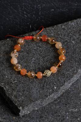 Sertifikalı Ametist ve Pembe Kuvars Doğaltaş Bileklik - 4