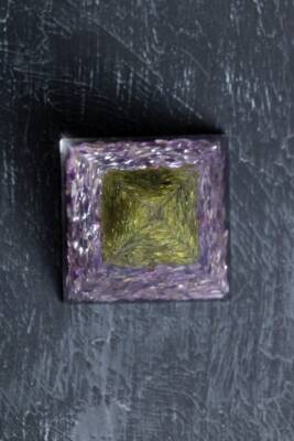 Sertifikalı Ametist & Zebercet Ağaçlı Piramit - 5