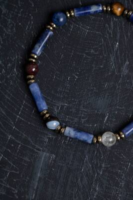 Sertifikalı Apatit, Krizokol ve Yeşim Boğa Burcu Bilekliği - Osmanlı Doğaltaş