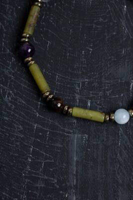 Sertifikalı Apatit, Labradorit ve Aventurin Doğal Taş Bileklik - Osmanlı Doğaltaş