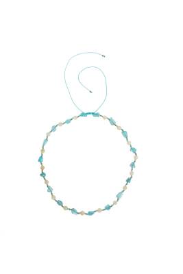 Sertifikalı Apatit, Sitrin Naturel Doğal Taş Makrome Kolye - 4