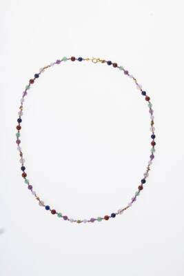 Sertifikalı Apatit, Sitrin Naturel Doğal Taş Makrome Set - 3