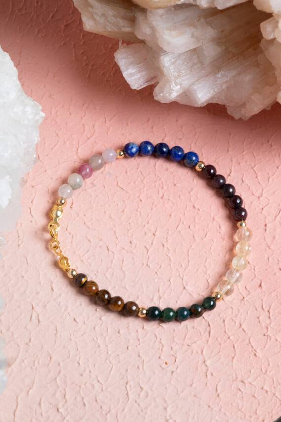 Sertifikalı Aslan Burcu Doğal Taş Bileklik - 1