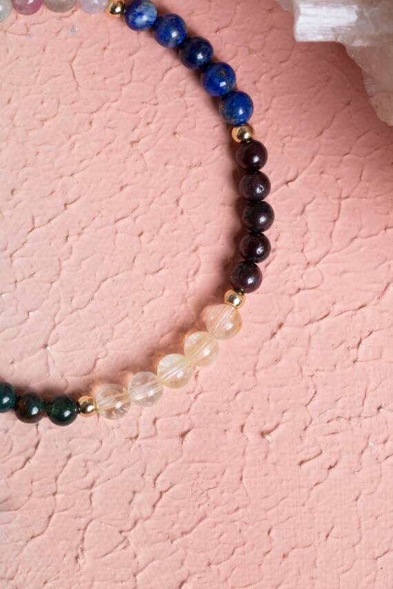 Sertifikalı Aslan Burcu Doğal Taş Bileklik - 2